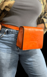 Leather fanny pack Fashionable fanny pack Premium leather accessory Hands-free convenience Stylish and practical bag Sleek fanny pack design Organized storage solution Fashion-forward accessory Versatile leather pouch High-quality waist bag
